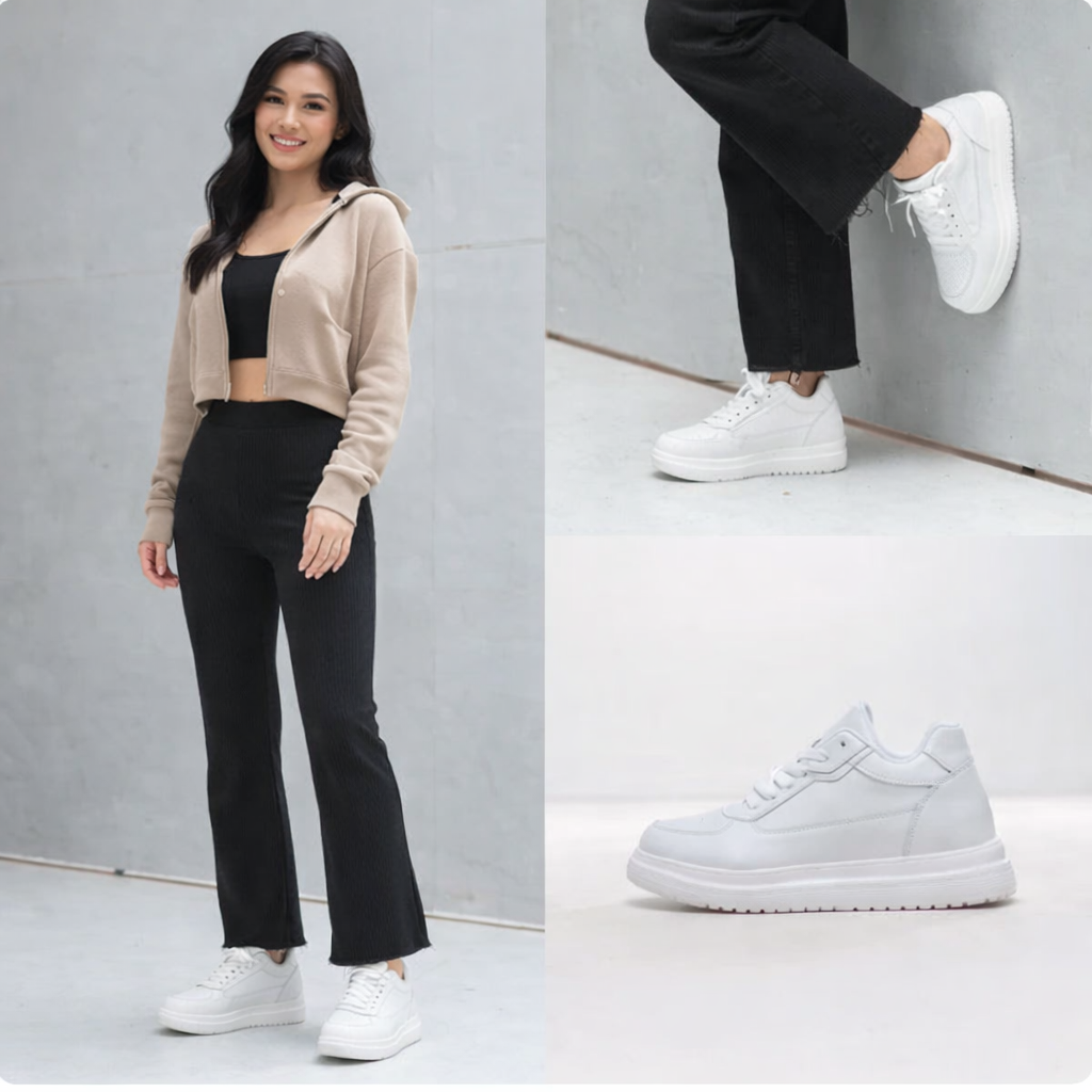 Woman’s Height Boost Sneakers (6–10 cm Lift)