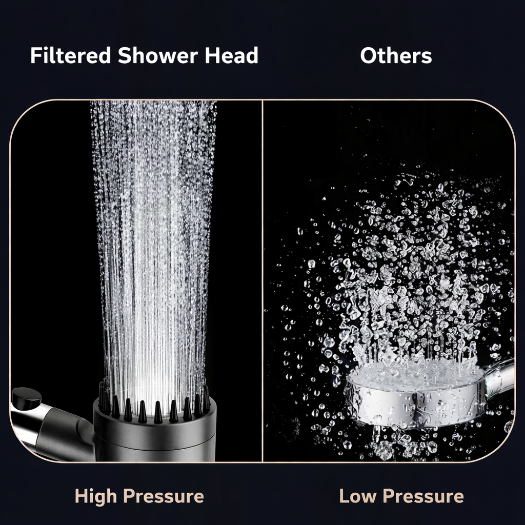 THE FILTERED SHOWERHEAD